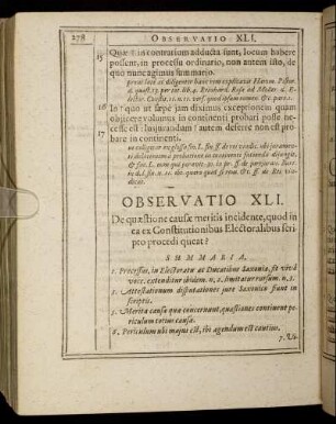 Observatio XLI. - Observatio XLV.