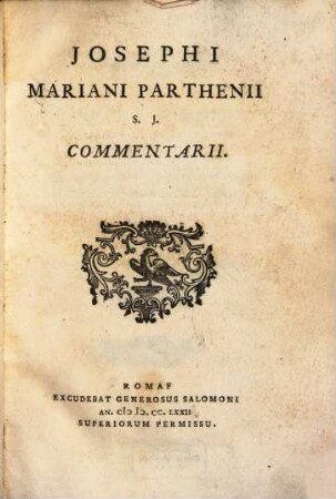 Commentarii : (De Bernardino Perfetto, Car. Sanctino)