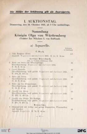 Sammlung Königin Olga von Württemberg (Nr. 1-86)