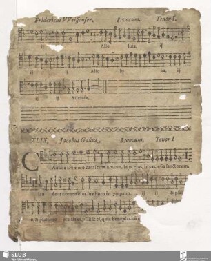 Tenor I. [inkpl., defekt]