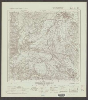 781 Weilheim ; Topographische Karte von Bayern 1:25.000 [Positionsblätter]
