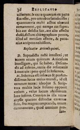 36-42, Explicatio Articuli quinti