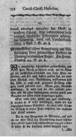 Institutiones iuris Romani, methodo systematica adornatae.