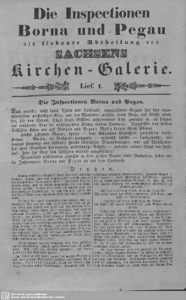 Deutzen, Mölbis, Eschefeld, Pedelwitz, Benndorf, Wyhra : 1. Lieferung
