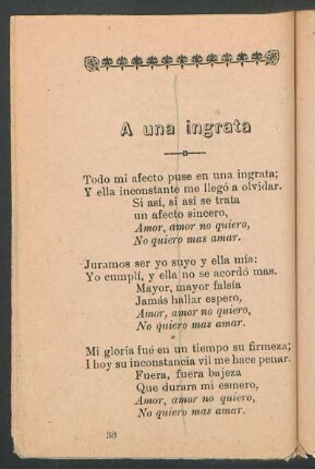 A una ingrata