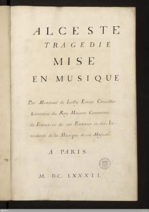 Alceste ou le triomphe d‘Alcide - HB XVII 403