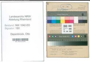 Entnazifizierung Otto Depenbrock , geb. 20.03.1922 ()