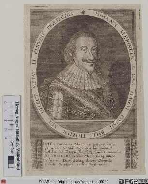 Bildnis Johann, 1627 Freiherr / 1632 Graf von Aldringen (eig. Aldringer)