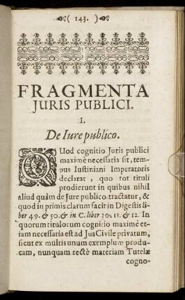 Fragmenta Juris Publici.