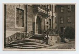 Schloss Zerbst, Zerbst: Ansicht, Mitteleingang