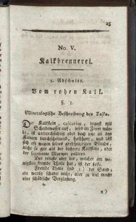 No. V. Kalkbrennerei.