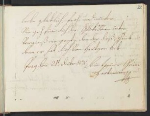 Einträge, Bl. 22 - 36
