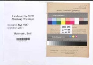 Entnazifizierung Emil Rohmann , geb. 14.05.1892 (Kaufmann)