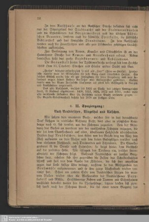 8. II. Spaziergang. Nach Neudörfchen, Ringethal und Rößchen