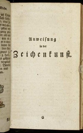 Anweisung in der Zeichenkunst