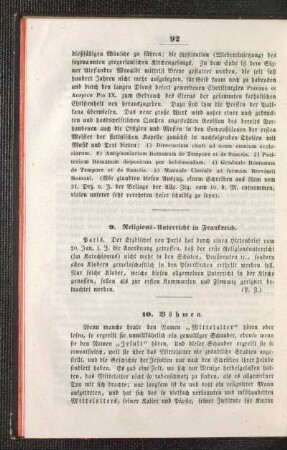 Religions-Unterricht in Frankreich