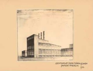 Papierfabrik, Türkei: Perspektivische Ansicht
