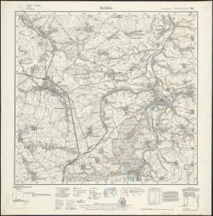 Meßtischblatt 60 : Rochlitz, 1933 : Rochlitz. - Umdr.-Ausg., aufgen. 1906, hrsg. 1908, bericht. 1929. - 1:25000. - Leipzig, 1933. - 1 Kt.