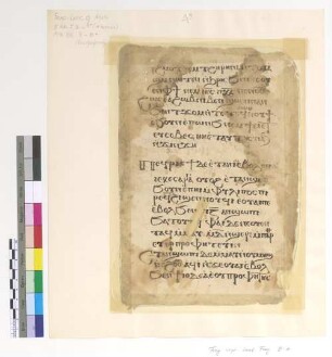 [Lectionary] : Fragm. copt. Pischoi Lect. Frag. 9