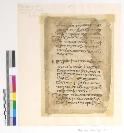 [Lectionary] : Fragm. copt. Pischoi Lect. Frag. 9