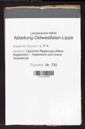 Anstellung Eduard Harlands zu Lemgo als Chirurg 2. Klasse