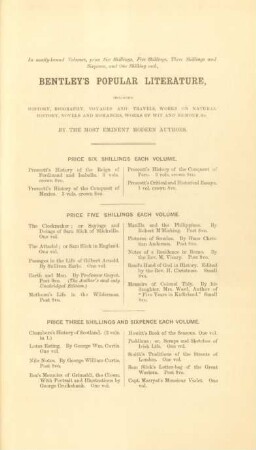 Bentley's popular literature
