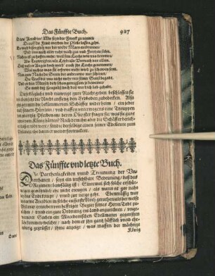 Das Fünffte und letzte Buch.