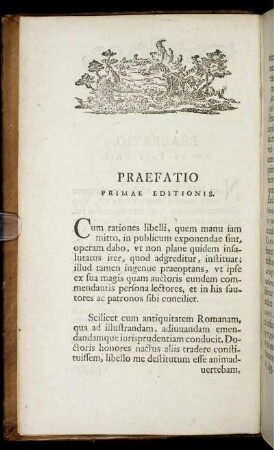 Praefatio primae editionis.