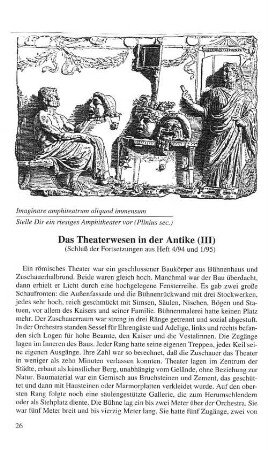 Das Theaterwesen in der Antike (III)