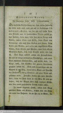 Siebenter Brief. Die Lüneburger Heide. Celle. Lokalnachrichten