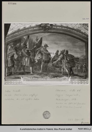 Szenen zum Ruhm der Habsburger : Maximilian I. empfängt besiegte Gegner