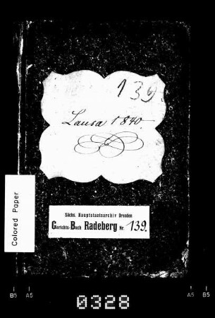 Gerichtshandelsbuch von Lausa (bei Radeberg), Bd. 3