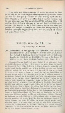 100-103 Empfehlenswerthe Schriften