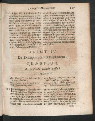 Caput IV. De Exemptis per Praescriptionem