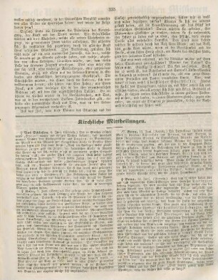 335-336 Kirchliche Mittheilungen