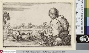 Sitzender Greis