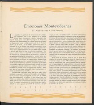 Emociones Montevideanas : El Monumento a Sambucetti