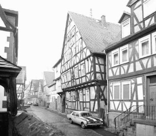 ''Luckisches Haus'' (Fachwerkwohnhaus); Büdingen, Schloßgasse 11