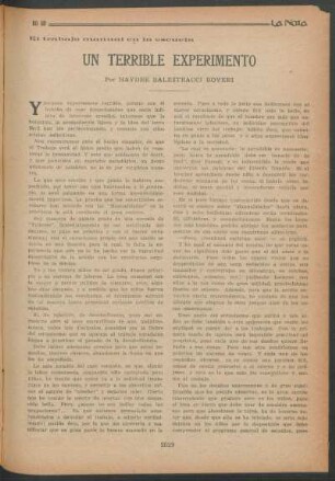 Un terrible experimento : El trabajo manual en la escuela