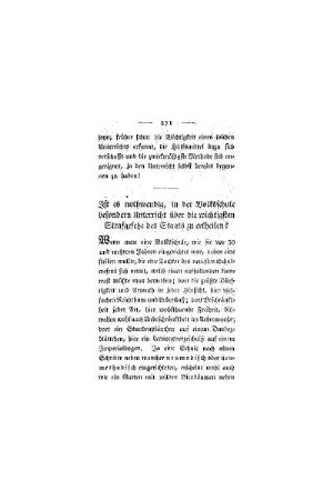 Ist es nothwendig, in der Volksschule besondern Unterricht über die wichtigsten Strafgesetze des Staat zu ertheilen : (Abhandlungen)