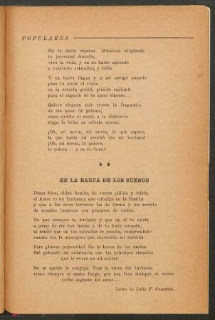 En la barca de los sueños