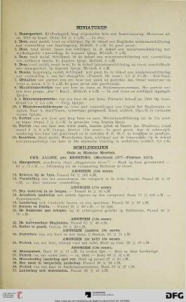 Schilderijen (Nr. 14-140)