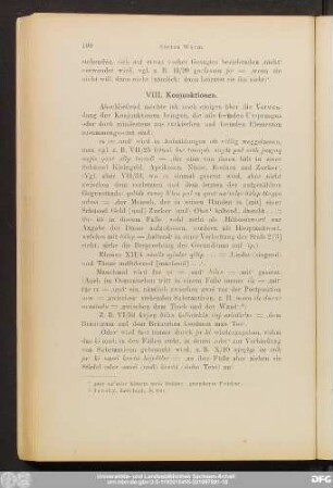 VIII. Konjunktionen.