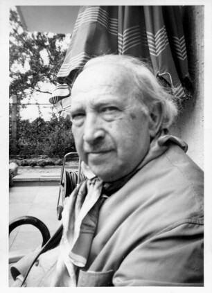 Theodor Blumer (1881-1964; Komponist, Dirigent). Fotografie, Juli 1960