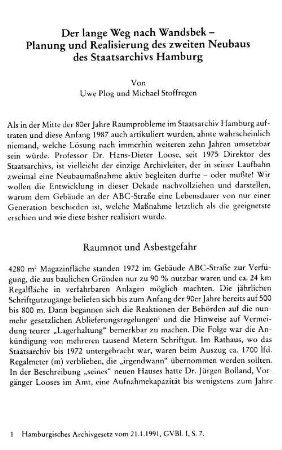 Raumnot und Asbestgefahr