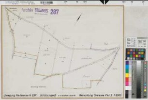 Niederense (Ense), Umlegung Niederense, Bl. 16 Schätzungsriß Oberense Flur 3