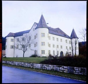 Immendingen: Rathaus im Schloss, Vordergrund mit Straße
