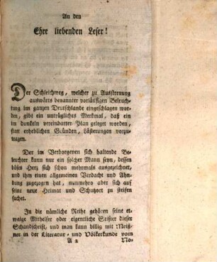 Einsweilige Antwort auf die vorläufige Beleuchtung des an Seine kurfürstliche Gnaden zu Mainz in Betref der Embser Punkten von Seiner fürstlichen Gnaden zu Speier erlassenen Antwortschreibens