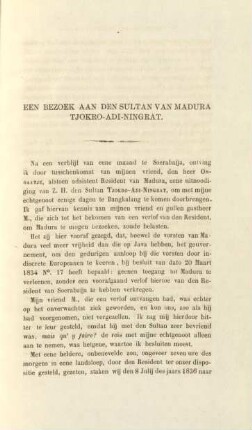 Een bezoek aan den Sultan van Madura Tjokro-Adi-Ningrat