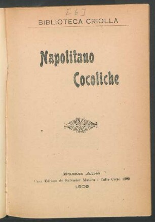 Napolitano Cocoliche